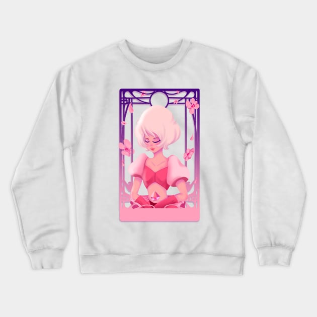 pink diamond steven universe art novue Crewneck Sweatshirt by koneko